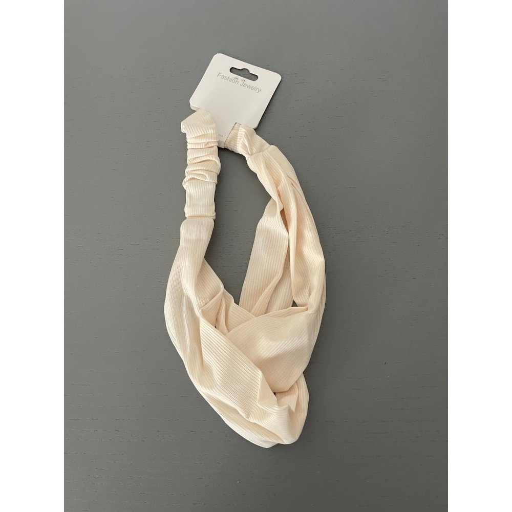 NEW HEADBAND TWIST STYLE COLOR CREAM